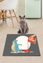 Conceptum Alfombrilla para gatos Multicolor 40 x 60 cm